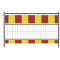 Panel fence | according to TL | film RA2/B | length: 1.60 m | red / yellow